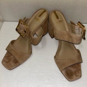 Sam Edelman Dalton Tan Block Heel Sandal Adjustable
Strap Buckle US 9 UK 40